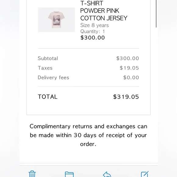 Dior kids shirt. 100 percent authentic